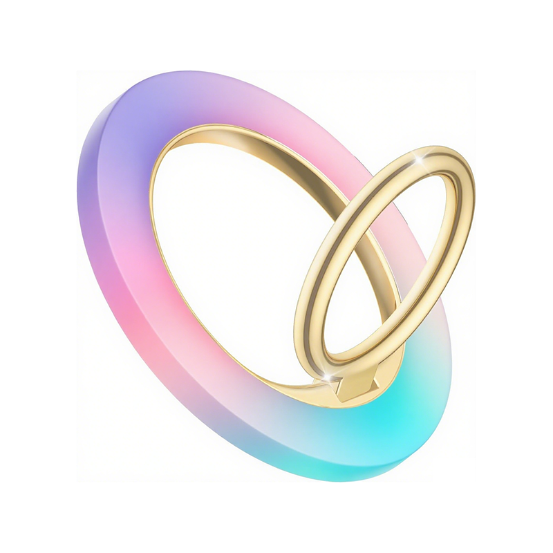 Gradient magnetic phone grip ring